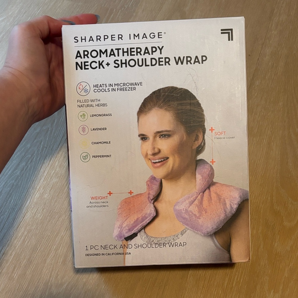 NIB Sharper Image Aromatherapy Neck & Shoulder Wrap